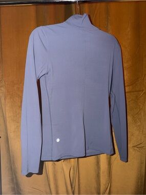 lululemon athletica Long Sleeve Mock Neck Top in Blue